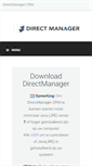 Mobile Screenshot of login.directmanager.nl