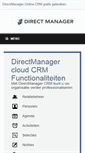 Mobile Screenshot of directmanager.nl